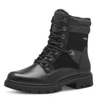 Kozaki damskie - Tamaris Comfort damskie sznurowanie z podszewką i modne kozaki Tex, czarne, rozmiar 36 EU, czarny, 36 EU - miniaturka - grafika 1
