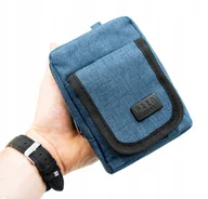 Nerki - MINI SASZETKA do paska etui na drobiazgi klucze GRANATOWA Pako Jeans - miniaturka - grafika 1