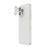 Szkła hartowane na telefon - Hama Ochrona aparatu na telefon komórkowy iPhone 16 Pro / 16 Pro Max (3 pojedyncze soczewki, ochrona soczewek iPhone, odporna na uderzenia, 9H, folia ochronna przyjazna dla obudowy, osłona telefonu - miniaturka - grafika 1
