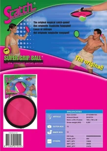ZESTAW CATCH BALL ŚR. 19,3CM SCATCH - Zabawki i gry sportowe - miniaturka - grafika 1