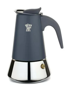 PEZZETTI STEELEXPRESS Emaliowana kawiarka stalowa indukcyjna (4 filiżanki) - Szary - Zaparzacze i kawiarki - miniaturka - grafika 1