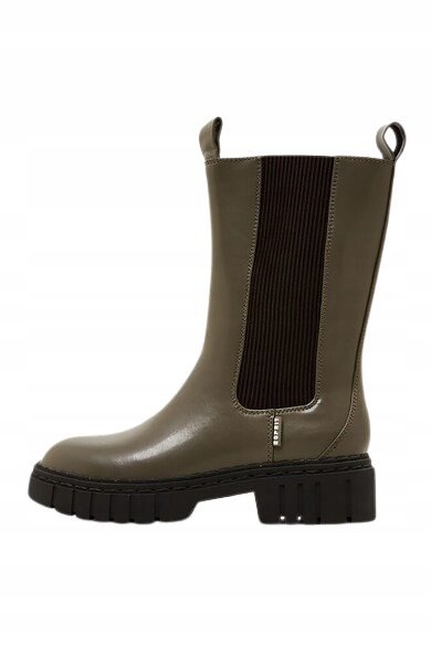 ESPRIT BOTKI DAMSKIE MAŁY KLOCEK GUMOWA PODESZWA OLIWKA 38 J0A