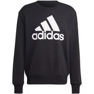 Bluzy męskie - Bluza męska adidas Essentials French Terry Big Logo czarna IC9324 XL - miniaturka - grafika 1