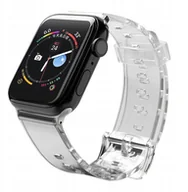 Akcesoria do smartwatchy - Pasek silikonowy bransoleta bransoletka Strap Light do zegarka Apple Watch 38 / 40 mm - czarny - miniaturka - grafika 1