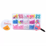 Prace ręczne dla dzieci - DUŻE KORALIKI DO BRANSOLETEK BIŻUTERIA DLA DZIECI - miniaturka - grafika 1