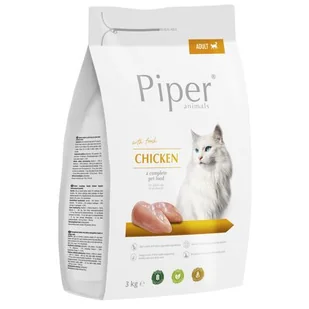 Piper Animals z kurczakiem dla kotów 3 kg - Sucha karma dla kotów - miniaturka - grafika 1