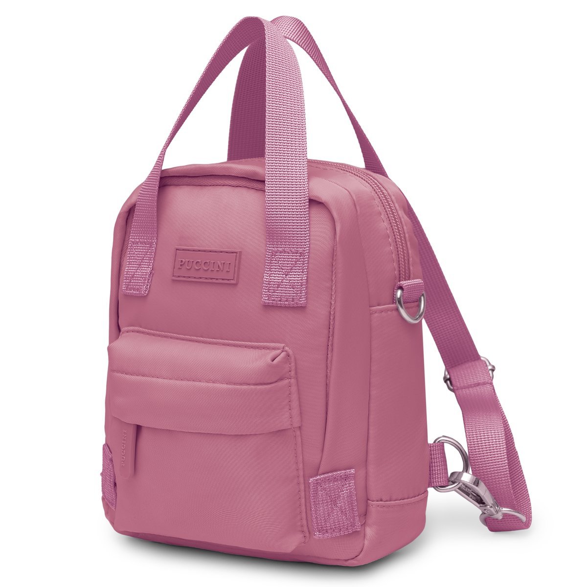 Plecak Damski Mini Torebka 2w1 Miejski do Pracy PUCCINI Fioletowy PM9038-3D