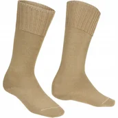 Skarpetki męskie - Skarpety Wełniane Wojskowe Trekkingowe Armii Holenderskiej - Khaki 47-48 - miniaturka - grafika 1