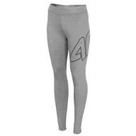 Legginsy - 4F, Legginsy damskie, H4L20-LEG010 24M, szary, rozmiar M - miniaturka - grafika 1
