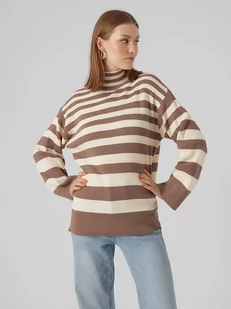 Vero Moda Golf w kolorze kremowo-jasnobrązowym - Swetry damskie - miniaturka - grafika 1
