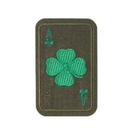 Odzież taktyczna i umundurowanie - M-Tac - Naszywka Szczęśliwa Karta - Cordura 500D - Koniczyna - Ranger Green - 51391023 - miniaturka - grafika 1