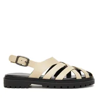 Sandały damskie - Sandały G-Star Raw WI34-23568-02 Beżowy - miniaturka - grafika 1