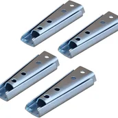 Zawiasy, okucia i inne akcesoria - 4 pary 12-centymetrowych łączników do wieszaków meblowych, metalowy łącznik do sofy modułowej z funkcją spania - miniaturka - grafika 1