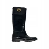 Kalosze damskie - Czarne eleganckie kalosze damskie MICHAEL KORS 36 - miniaturka - grafika 1