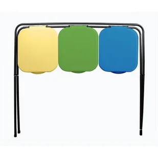 Stojak na 3 worki do segregacji odpadów 98 x 36 x 75 cm - Worki na śmieci - miniaturka - grafika 1