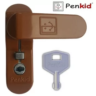 Blokada okna na kluczyk jasny brąz Penkid Sash Jammer - Zabezpieczenia dla dzieci - miniaturka - grafika 1