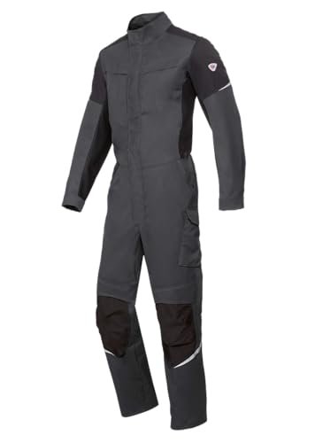 BP 1978-570-5632-40/42n kombinezon, stójka, ukryty pasek na zatrzask, 250 g/m², mieszanka materiałów ze stretchem, antracytowy/czarny, 40/42n