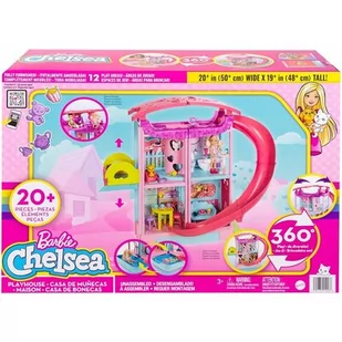 Mattel Barbie Chelsea dom ze zjeżdżalnią - Domki dla lalek - miniaturka - grafika 1