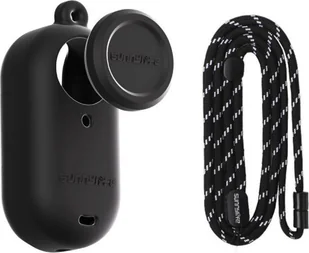 SunnyLife ETUI GUMOWE OSŁONA OCHRONNA ZE SMYCZĄ SUNNYLIFE DO INSTA360 GO 3S CZARNE - Akcesoria do drona - miniaturka - grafika 1