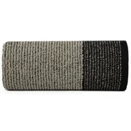 Ręczniki - Ręcznik EUROFIRANY Leon Czarno-stalowy 50 x 90 cm - miniaturka - grafika 1