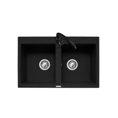 Zlewozmywaki - Zlewozmywak granitowy z baterią Senar2 Pyramis - miniaturka - grafika 1