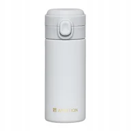 Kubki termiczne - KUBEK TERMICZNY 320 ML ALICE AMBITION Z BLOKADĄ OTWIERA PRZYCISKIEM SZARY - miniaturka - grafika 1