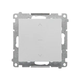 Kontakt Simon Przycisk żaluzjowy 1-0-2 Simon 55 - aluminium mat - Wyłączniki światła i elektryczne - miniaturka - grafika 1