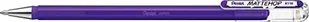 Pentel K110-VVX Mattehop żelowy długopis atramentowy z wysoko kryjącym atramentem, o matowym wykończeniu, model z nasadką, 1 sztuka, fioletowy - Długopisy - miniaturka - grafika 1