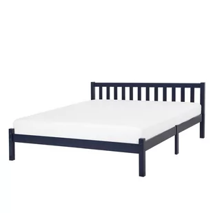 Shumee Łóżko drewniane 140 x 200 niebieskie FLORAC 251618 - Łóżka - miniaturka - grafika 1