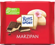 Czekolada - Ritter Sport Czekolada Gorzka Marcepan 100G - miniaturka - grafika 1