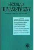 Czasopisma - Przegląd Humanistyczny 2023/1 (480) - miniaturka - grafika 1