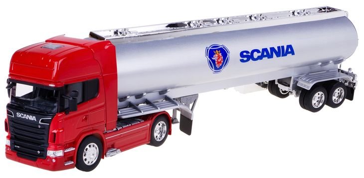 Welly Duża Ciężarówka Cysterna Paliwowa Scania Tir 60 Cm