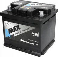 Ładowarki i akumulatory - Akumulator 4MAX 12V 44Ah/360A P+ biegun standardowy 210x175x190 B13 - stopka o wysokości 10.5 mm rozruchowy - miniaturka - grafika 1