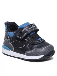Buty dla chłopców - Geox Sneakersy B Rishon B. A B160RA 054AU C9037 Czarny - grafika 1