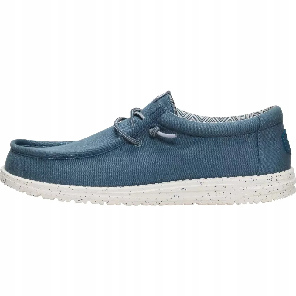 HeyDude Męskie Lekkie Mokasyny Buty Wsuwane Wally Stretch Canvas 42