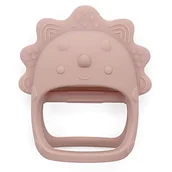 Gryzaki dla dzieci - Gryzak niemowlęcy silikonowy DINO Różowy - miniaturka - grafika 1