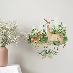 Naklejka Dla Dzieci Jelenie Rmk5166Gm - Naklejki na ścianę - miniaturka - grafika 1