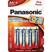 Baterie i akcesoria - 6x Baterie Alkaliczne AA R6 1,5V Panasonic - miniaturka - grafika 1