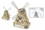 Puzzle - Wooden City Wiatrak Młyn Mechaniczne Puzzle 3D Drewniane Wooden City 5906874128060 - miniaturka - grafika 1