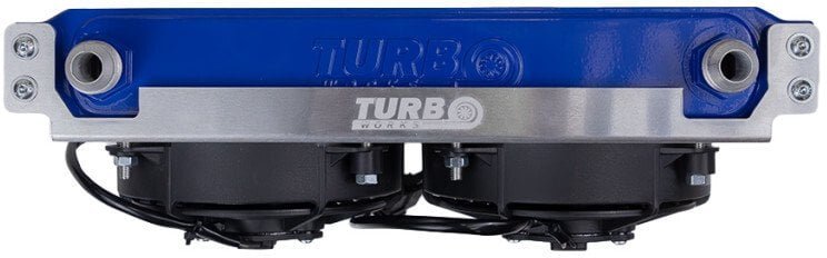 Cooling Plate TurboWorks Chłodnicy Oleju 15 rzędowej Race 5 calowy wentylator Dual