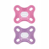 Smoczki uspokajające - Smoczek MAM symetryczny silikon 0 + - miniaturka - grafika 1