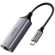 Adaptery i przejściówki - UGREEN Adapter USB-C na RJ45 UGREEN aluminiowy, Gigabit Ethernet UGR277 - miniaturka - grafika 1