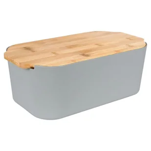 CHLEBAK Z DESKĄ BAMBUSOWĄ SZARY 259302 - Chlebaki - miniaturka - grafika 8