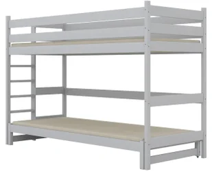 Białe piętrowe łóżko dziecięce dwuosobowe Tifi 4X - 5 rozmiarów - Łóżka dla dzieci i młodzieży - miniaturka - grafika 1