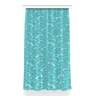 Zasłony - Zasłona klasyczna z grafiką do pokoju 150x260 Fale, Fabricsy - miniaturka - grafika 1