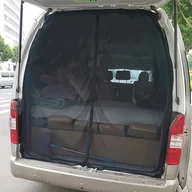 Inne - TEMU Magnetyczna siatka na tylną klapę do VW T5 , poliamidowa siatka przeciw owadom, komarom i muchom, uniwersalny rozmiar, do kampera - miniaturka - grafika 1