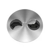 Przedłużacze i rozgałęźniki - Bachmann Twist rozgałęziacz 2 x gniazdo sieciowe Stal nierdzewna - miniaturka - grafika 1