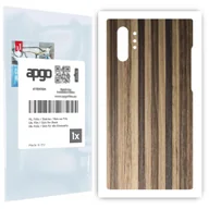 Szkła hartowane na telefon - Folia naklejka skórka strukturalna na TYŁ do Samsung Galaxy Note 10+ -  Drewno Paski Mix - apgo SKINS - miniaturka - grafika 1