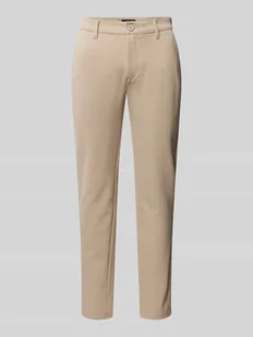 Spodnie o kroju slim fit z elastycznym paskiem model ‘Langford’ - Spodnie męskie - miniaturka - grafika 1