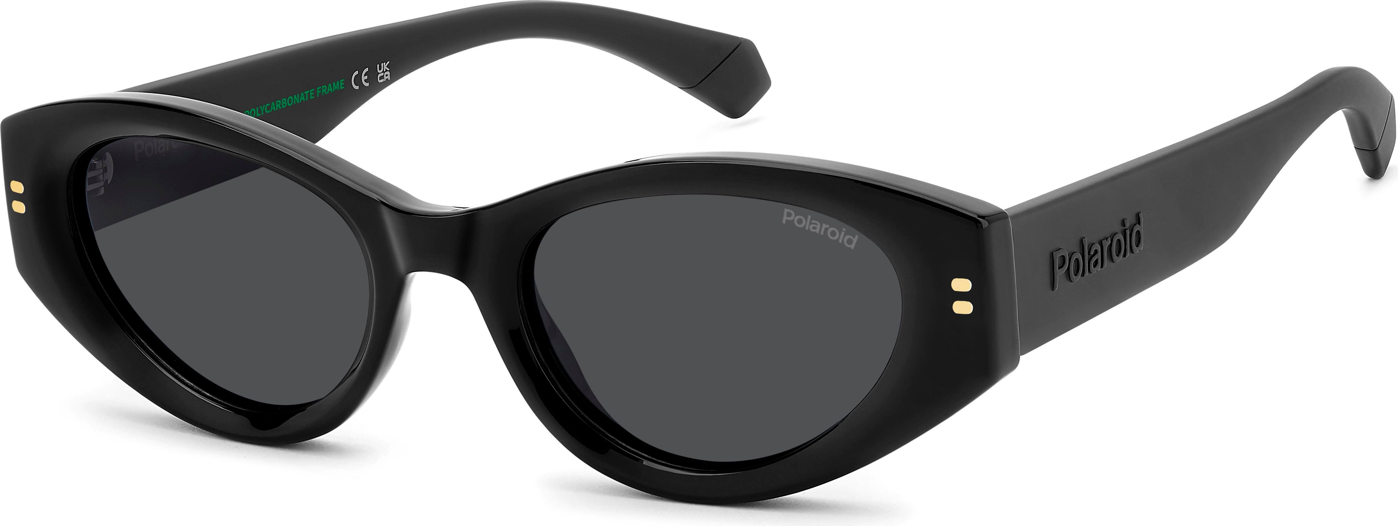 Damskie okulary przeciwsłoneczne Polaroid PLD 6243/S/X BLACK/GREY POLARIZED 51/20/140